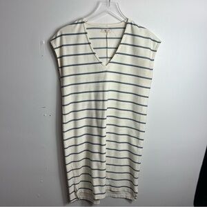 Madewell Cotton striped minimalist dress size xs 1660